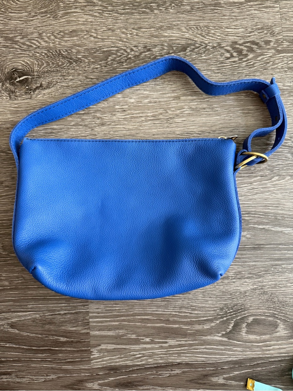 Portland Leather Goods Slouchy Shoulder Bag in Astro Blue / Small - Picture 4 of 7